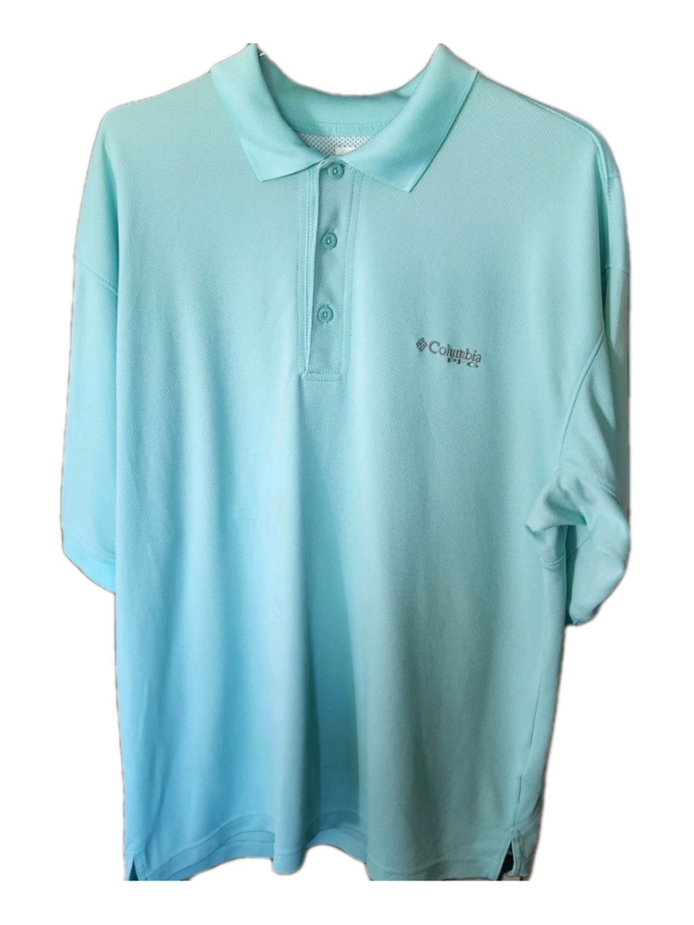 Columbia PFG Omni-Shade Polo Shirt Mens Large Short Sleeve Sun Protection Vented